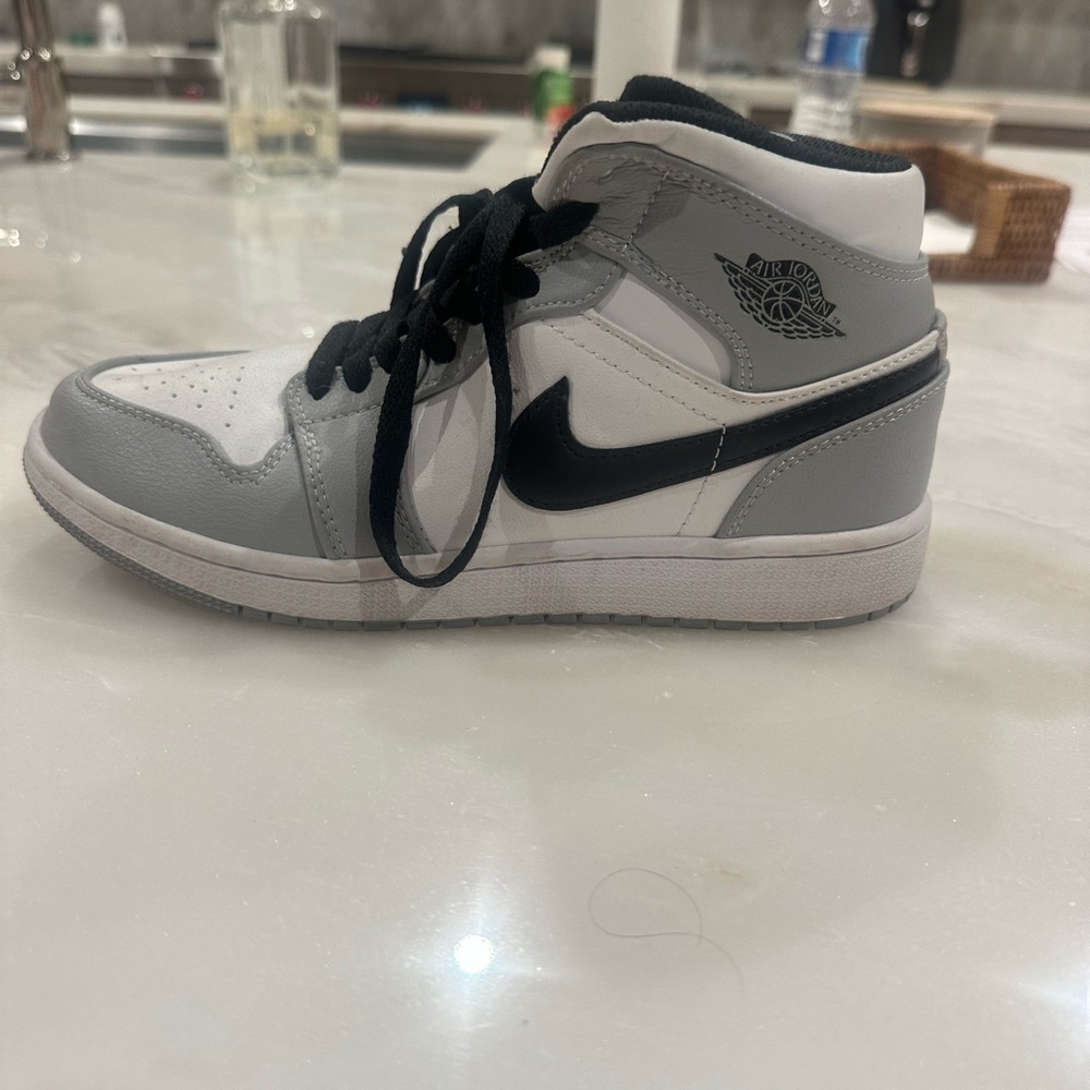 Jordan Women's Sneakers - White, Gray, and Black